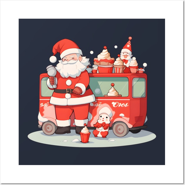 Santa's Christmas Party Wall Art by ragil_studio